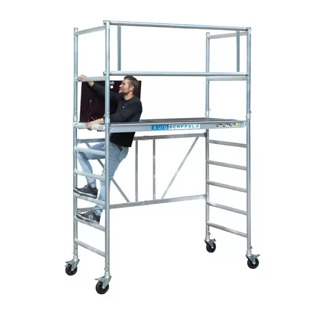 Sulankstomas bokštelis 90х190 (3.8 m darbinis aukštis)