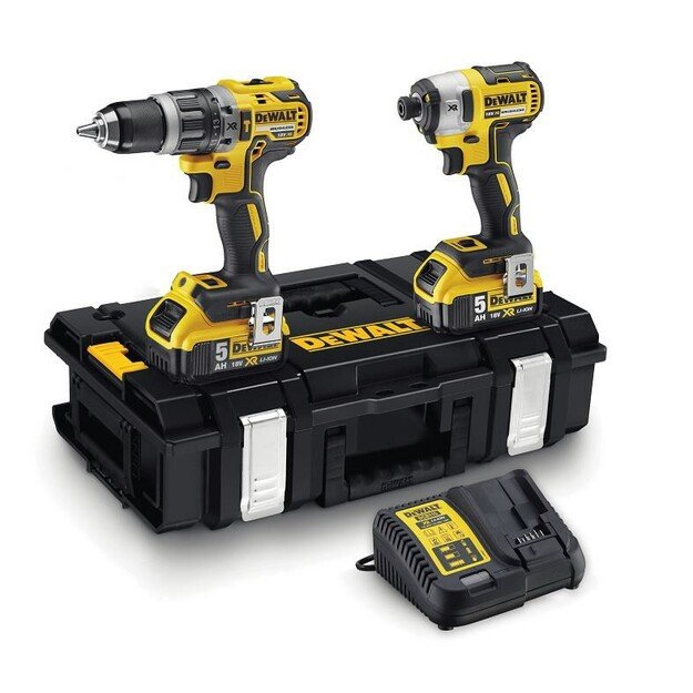 18V įrankių rinkinys DCD796 + DCF887 (2x5,0 Ah), DeWalt
